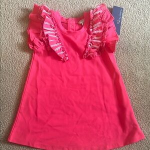 NWT. Habitual Pink Ruffled A-line Dress